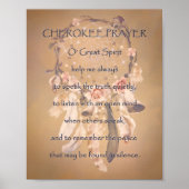 Cherokee Prayer Poster (Vorne)