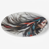 Cherokee Pride 4 Pappteller (Schrägansicht)