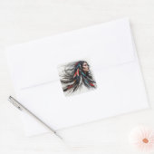 Cherokee Pride 4 Quadratischer Aufkleber (Umschlag)
