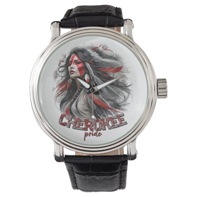 Cherokee Pride Armbanduhr (Vorderseite)