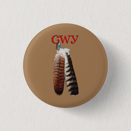 Cherokee Pride Earrings Button (Vorderseite)