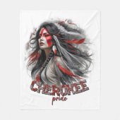 Cherokee Pride Fleecedecke (Vorderseite)