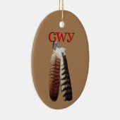 Cherokee Pride Keramik Ornament (Rechts)