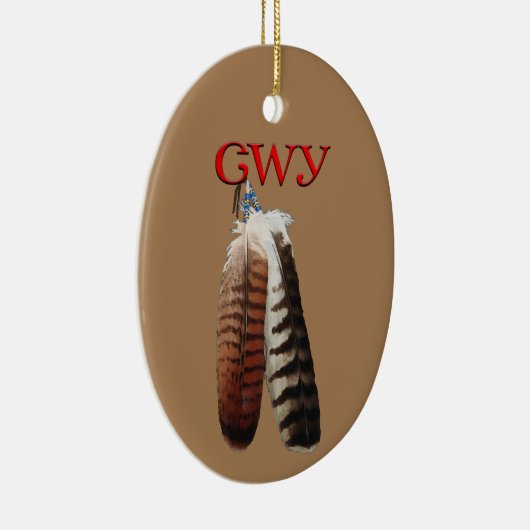 Cherokee Pride Keramik Ornament (Rechts)