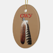 Cherokee Pride Keramik Ornament (Links)