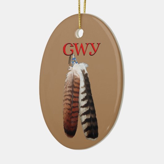 Cherokee Pride Keramik Ornament (Links)