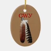 Cherokee Pride Keramik Ornament (Vorne)