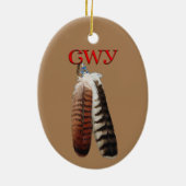 Cherokee Pride Keramik Ornament (Hinten)