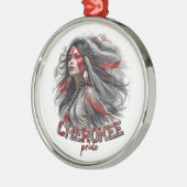 Cherokee Pride Ornament Aus Metall (Links)