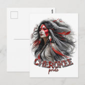 Cherokee Pride Postkarte (Vorne/Hinten)