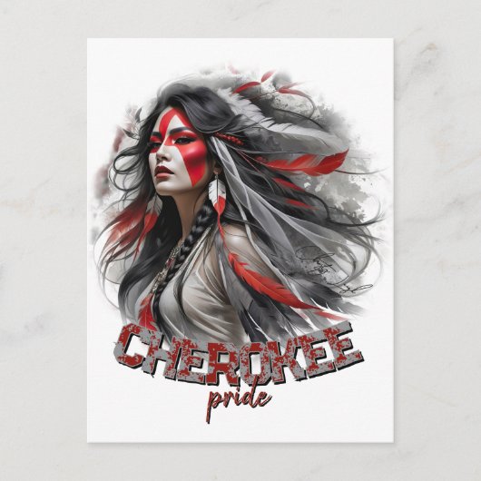 Cherokee Pride Postkarte (Vorderseite)