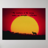 Cherokee Proverb Poster (Vorne)
