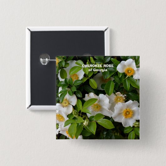 Cherokee Rose Button (Vorne & Hinten)