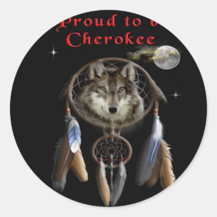 Cherokee Runder Aufkleber
