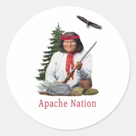 Cherokee Runder Aufkleber (Vorderseite)