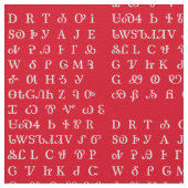 Cherokee Schreibens-Muster-Gewebe Stoff (Nahaufnahme)