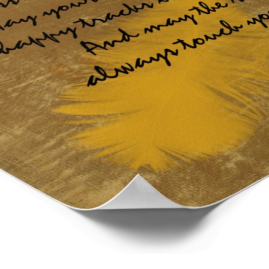 Cherokee Segen Goldene Feder Poster (Ecke)