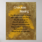 Cherokee Segen Goldene Feder Poster (Vorne)
