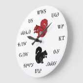 Cherokee Squirrel Clock Große Wanduhr (Winkel)