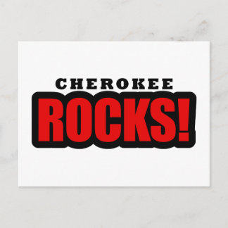 Cherokee, Stadtdesign von Alabama Postkarte