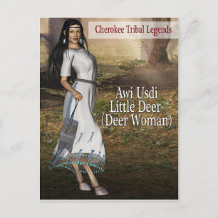 Cherokee-Stammeslegende: Hirsche (Hirsche) Postkarte