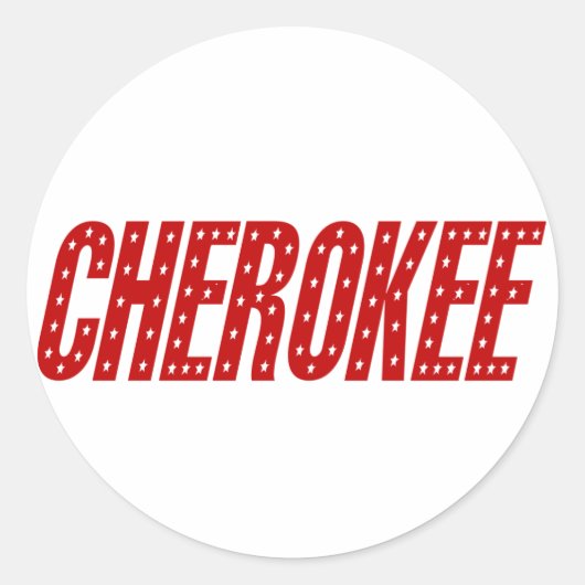 Cherokee Star Stickers (Vorderseite)