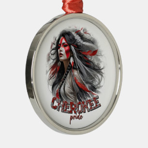 Cherokee-Stolz Ornament Aus Metall