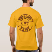 Cherokee Stolz und Eagle in Brown T-Shirt (Rückseite)