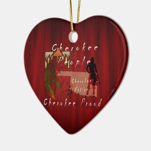 Cherokee stolzes keramik ornament (Links)