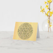 Cherokee Syllabary Cloud Yellow Note Card Karte (Gelbe Blume)