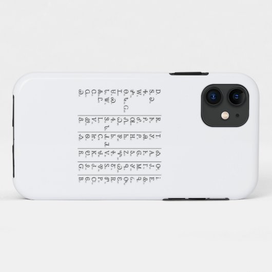 Cherokee Syllabary Customize Case-Mate iPhone Hülle (Rückseite (Horizontal))