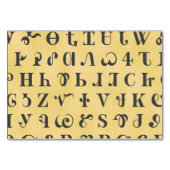 Cherokee Syllabary Perchary Look Flachkarte Tischnummer (Rückseite)