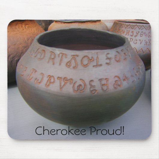 Cherokee Syllabary-Tonwaren Mousepad (Vorne)