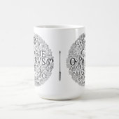 Cherokee Syllabary-Wort-Wolken-Kaffee-Tasse Tasse (Mittel)