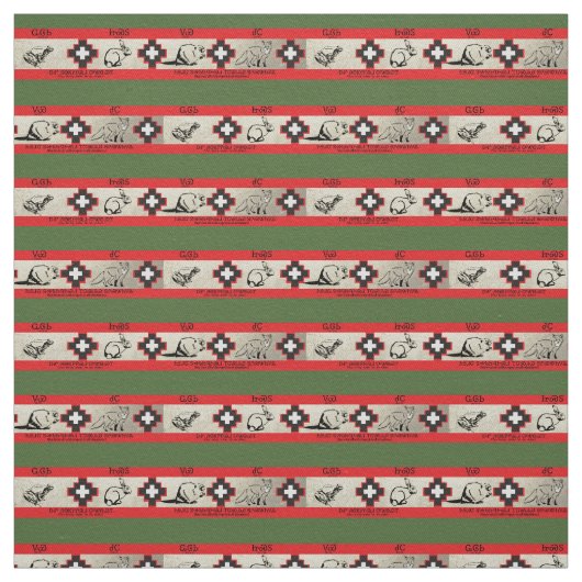 Cherokee Tier-Drucke Stoff (Muster)