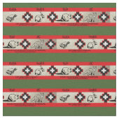 Cherokee Tier-Drucke Stoff (Nahaufnahme)