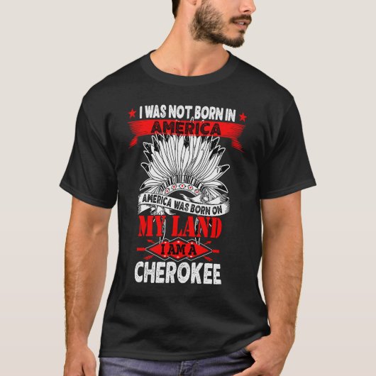 Cherokee Tribe Land Native American T-Shirt (Vorderseite)