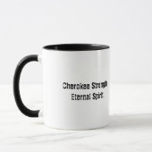 Cherokee Typografie Spirit Tasse (Links)