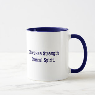 Cherokee Typografie Spirit Tasse