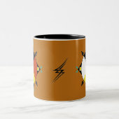 Cherokee vier Richtungs-Tasse Zweifarbige Tasse (Mittel)