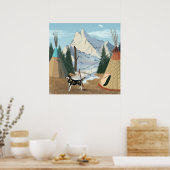 Cherokee Village Print Poster (Küche)