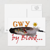 Cherokee von Blut Postkarte (Vorne/Hinten)