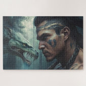 Cherokee Warrior und die Uktena Puzzle (Horizontal)