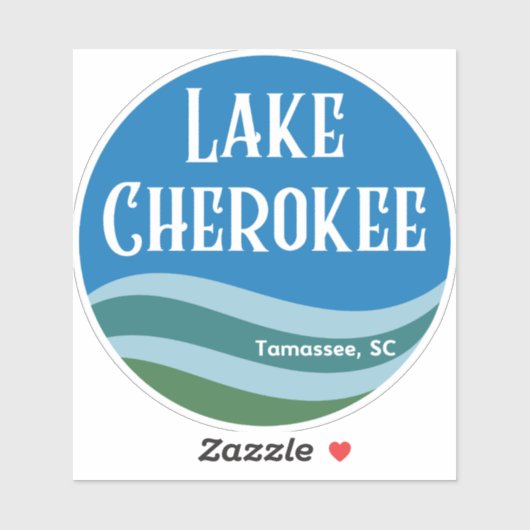 Cherokee Waves Sticker (Blatt)