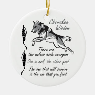 Cherokee Wisdom Keramik Ornament