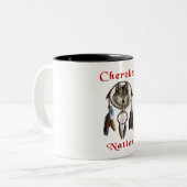 Cherokee Zweifarbige Tasse (Vorderseite Links)