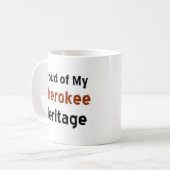 Cheroker Kulturkaffee-Tasse Kaffeetasse (Vorderseite Links)