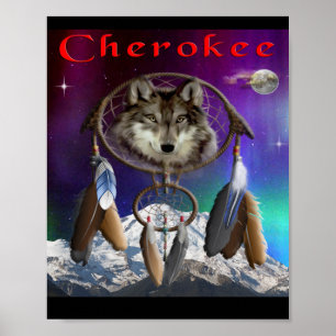 Cherokie-Indianer Poster