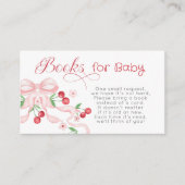 Cheron on top Pink Bow Books for baby ticket Begleitkarte (Vorderseite)