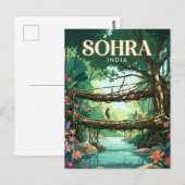 Cherrapunji Indien Postkarte (Vorne/Hinten)